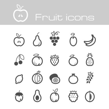 meyve Icons set