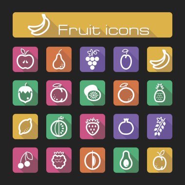 meyve Icons set