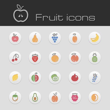 meyve Icons set