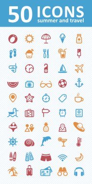 vektör yaz Icon set