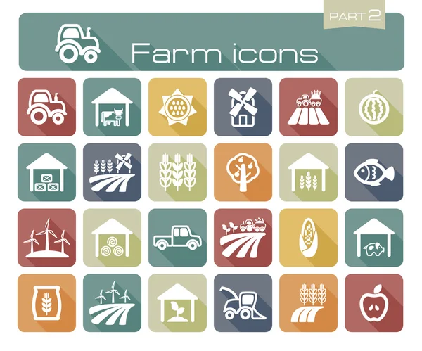 Farm icons part 2 — Stock Vector