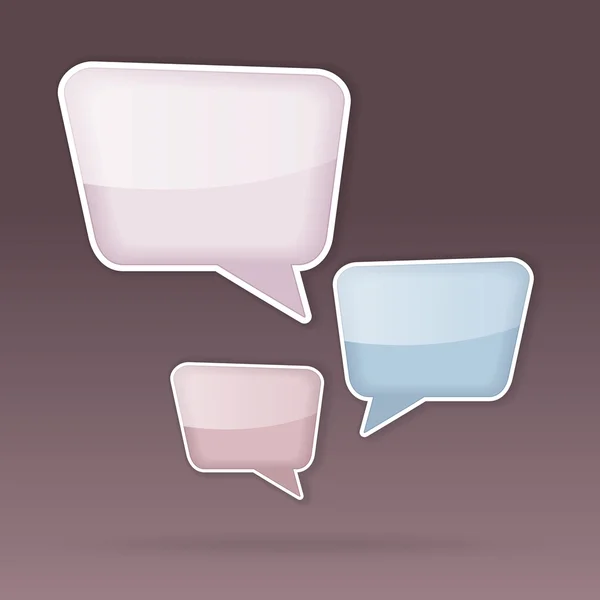 Set de bule colorate de vorbire — Vector de stoc