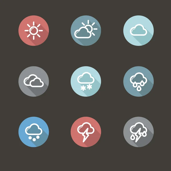 App-Symbol Wetter — Stockvektor