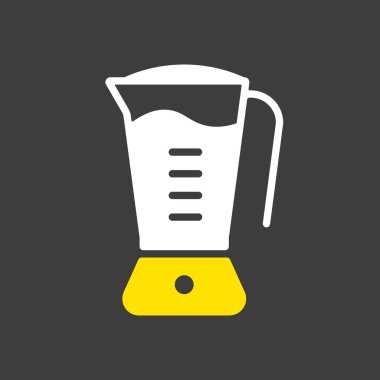 Elektrik karıştırıcı vektör sembol. Mutfak aletleri. Yemek pişirme web sitesi tasarımı, logo, uygulama, UI için grafik sembolü