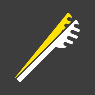 Spagetti maşası vektör sembolü. Mutfak aletleri. Yemek pişirme web sitesi tasarımı, logo, uygulama, UI için grafik sembolü