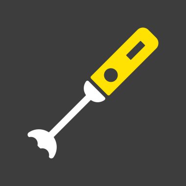 El blender vektör kabartma simgesi. Elektrikli mutfak aletleri. Yemek pişirme web sitesi tasarımı, logo, uygulama, UI için grafik sembolü