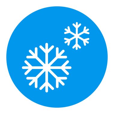 Kar Tanesi vektör simgesi. Kış işareti. Seyahat ve turizm web sitesi ve uygulama tasarımı, logo, uygulama, UI için grafik sembolü