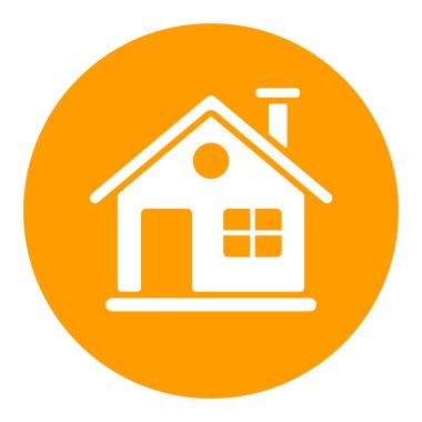 Detaylı kış evi vektör sembolü. Kış işareti. Seyahat ve turizm web sitesi ve uygulama tasarımı, logo, uygulama, UI için grafik sembolü