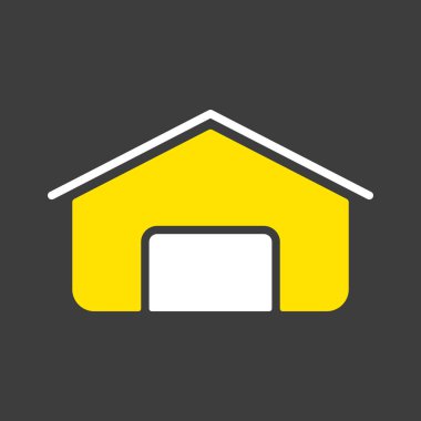 Ahır kabartma simgesi. Çiftlik hayvanı işareti. Web sitenizin tasarımı için grafik sembolü, logo, uygulama, UI. Vektör illüstrasyonu