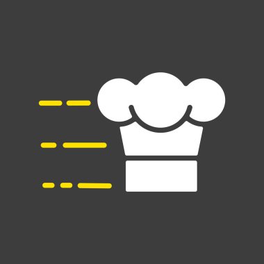 Hızlı teslimat vektör kabartma simgesi. Yemek pişirme web sitesi ve uygulama tasarımı, logo, uygulama, UI için grafik sembolü