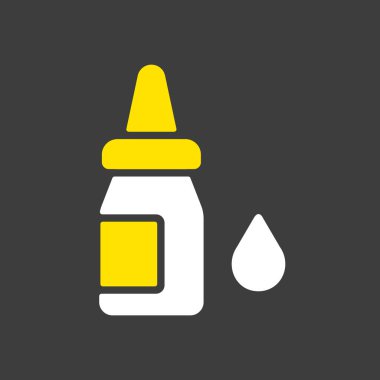 Göz, arka planda vektör sembolü bırakır. Burun damlası. İlaç ve sağlık sigortası, tıbbi destek işareti. Tıbbi web sitesi ve uygulama tasarımı için grafik sembolü, logo, uygulama, UI