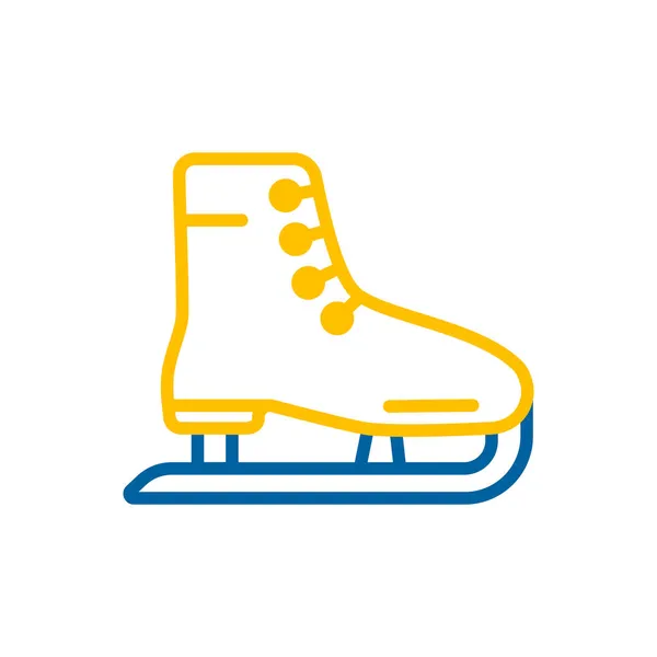 Sapatos Patinação Ícone Vetor Isolado Sinal Inverno Símbolo Gráfico Para — Vetor de Stock