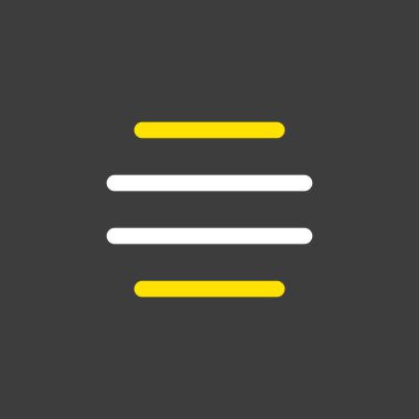 Sis vektör simgesi koyu arkaplanda. Meteoroloji işareti. Seyahat, turizm ve hava durumu web sitesi ve uygulama tasarımı, logo, uygulama, UI için grafik sembolü