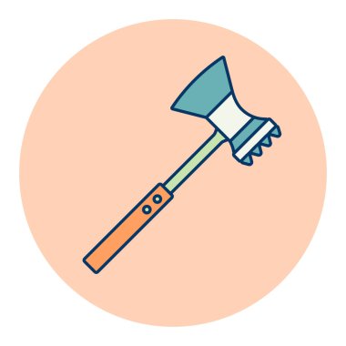 Et çekici vektör renk simgesi. Mutfak aletleri. Yemek pişirme web sitesi tasarımı, logo, uygulama, UI için grafik sembolü