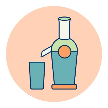 Elektrik sıkacağı vektör renk simgesi. Mutfak aletleri. Yemek pişirme web sitesi tasarımı, logo, uygulama, UI için grafik sembolü