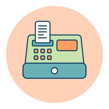 Para makinesi ikonu izole etti. E-ticaret tabelası. Web sitenizin tasarımı için grafik sembolü, logo, uygulama, UI. Vektör illüstrasyonu, EPS10.