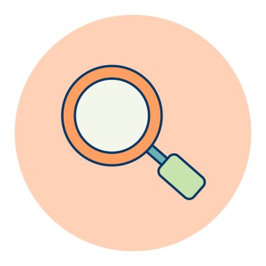 İzole edilmiş büyüteç simgesini ara. Büyüteç sembolü. Piktograma odaklan. E-ticaret tabelası. Web sitenizin tasarımı için grafik sembolü, logo, uygulama, UI