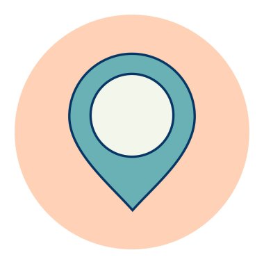 Pin haritası vektörü izole edilmiş simge. Harita işaretleyici. Harita işaretleyicileri. E-ticaret tabelası. Web sitenizin tasarımı için grafik sembolü, logo, uygulama, UI. Vektör illüstrasyonu, EPS10.