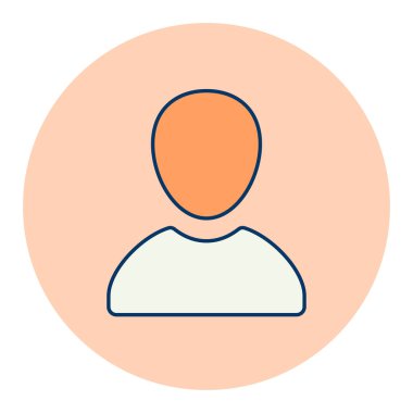 Kullanıcı vektörü izole edilmiş simge. E-ticaret tabelası. Web sitenizin tasarımı için grafik sembolü, logo, uygulama, UI. Vektör illüstrasyonu, EPS10.