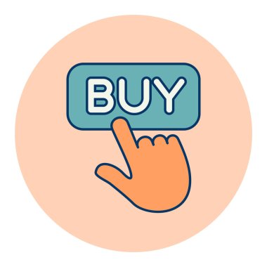 İzole edilmiş işaret simgesini almak için parmak işareti. E-ticaret tabelası. Web sitenizin tasarımı için grafik sembolü, logo, uygulama, UI. Vektör illüstrasyonu, EPS10.