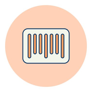 Barkod izole edilmiş simge. E-ticaret tabelası. Web sitenizin tasarımı için grafik sembolü, logo, uygulama, UI. Vektör illüstrasyonu, EPS10.
