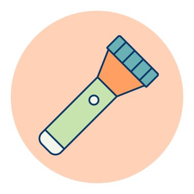 El feneri vektörü ikonu izole etti. Kamp ve yürüyüş işareti. Seyahat ve turizm web sitesi ve uygulama tasarımı, logo, uygulama, UI için grafik sembolü