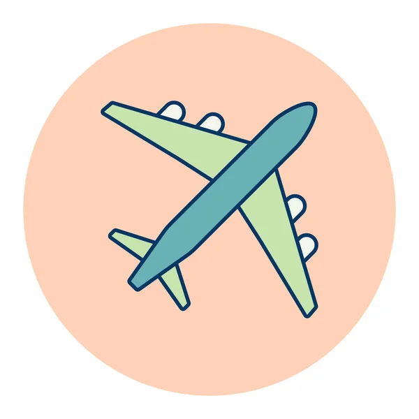 Icône Vectorielle Avion Avion Symbole Graphique Pour Voyage Tourisme Conception — Image vectorielle