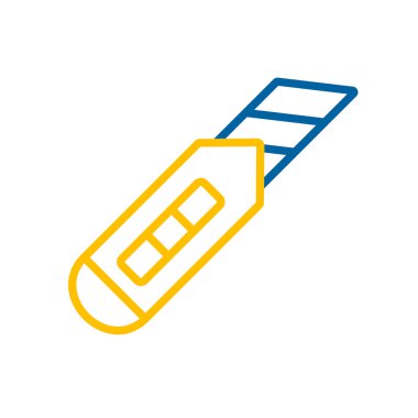 İnşaat amaçlı bıçak vektör ikonu. İnşaat, onarım ve inşaat. Web sitenizin tasarımı için grafik sembolü, logo, uygulama, UI