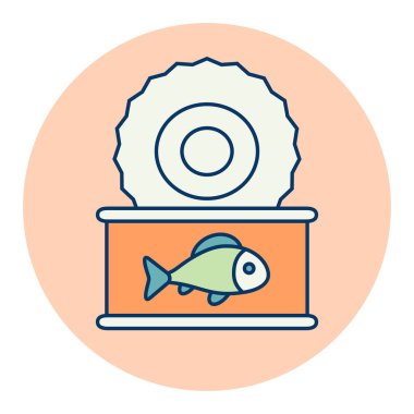 Balık yassı ikonu korur. Çiftlik hayvanı işareti. Web sitenizin tasarımı için grafik sembolü, logo, uygulama, UI. Vektör illüstrasyonu