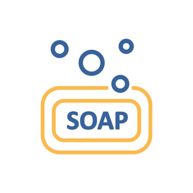 Soap vector flat icon. Hygiene sign. Graph symbol for medical and household chemicals web site and apps design, logo, app, UI