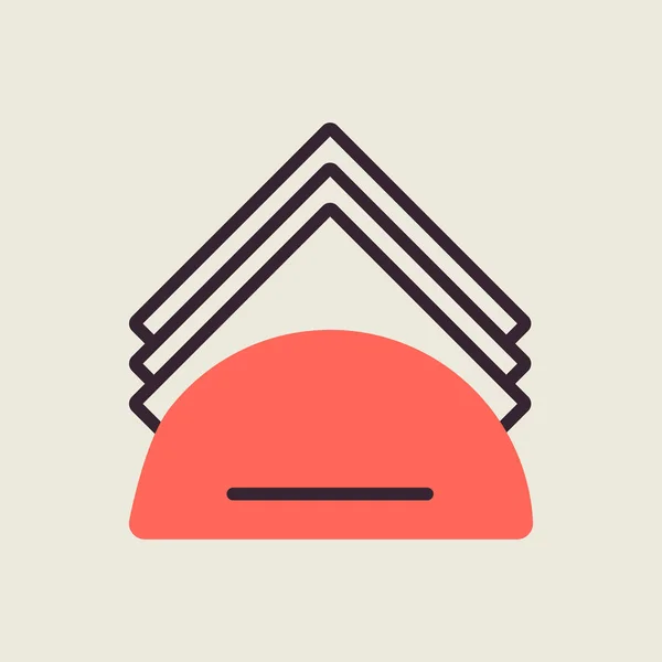 Салфетки Векторный Цветной Значок Салфеток Кухонный Прибор Графический Символ Приготовления — стоковый вектор