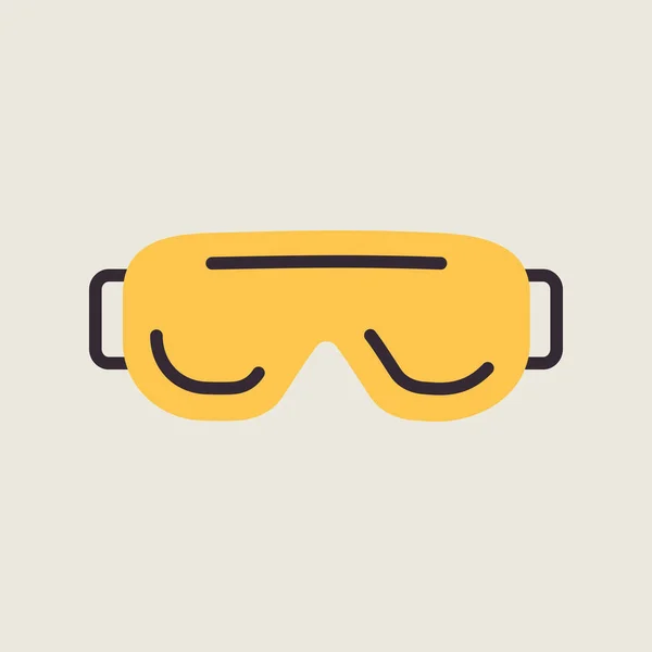 Biologie Brille Augenschutz Vektorsymbol Wissenschaftliche Laborbrille Medizin Zeichen Grafiksymbol Für — Stockvektor