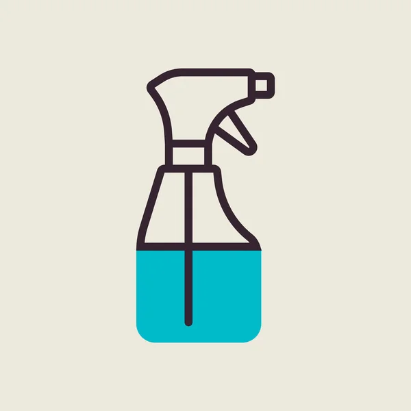 Icono Vector Botella Spray Limpieza Coronavirus Símbolo Gráfico Para Diseño — Vector de stock