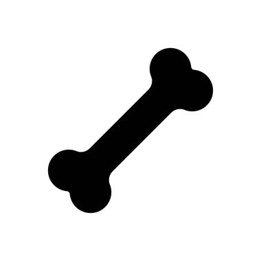 Köpek kemiği vektör simgesi. Evcil hayvan işareti. Evcil hayvan ve veteriner web sitesi ve uygulama tasarımı, logo, uygulama, UI için grafik sembolü