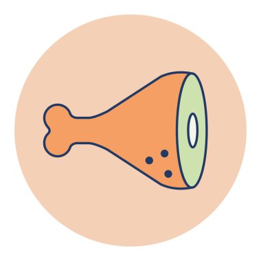 Domuz tavlası vektör düz ikon yiyecek eti. Barbekü ve bbq ızgara tabelası. Yemek pişirme web sitesi ve uygulama tasarımı, logo, uygulama, UI için grafik sembolü