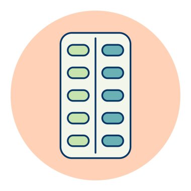 Haplar vektör düz simgesini soyar. İlaç ve sağlık sigortası, tıbbi destek işareti. Tıbbi web sitesi ve uygulama tasarımı için grafik sembolü, logo, uygulama, UI