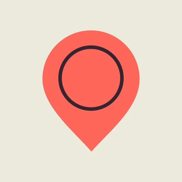 ピンマップベクトルアイコン 地図ポインタ 地図のマーカーだ 電子商取引の記号 ウェブサイトのデザイン アプリ Uiのグラフシンボル ベクターイラスト Eps10 — ストックベクタ