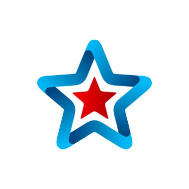 Yıldız logosu tasarım vektörü izole edildi. Web siteniz için grafik sembolü ve uygulama tasarımı, logo, uygulama, UI
