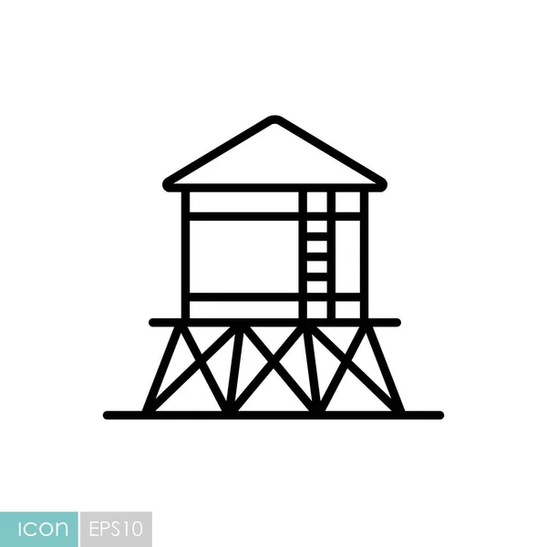 Icono Torre Agua Signo Agricultura Símbolo Gráfico Para Diseño Sitio — Vector de stock