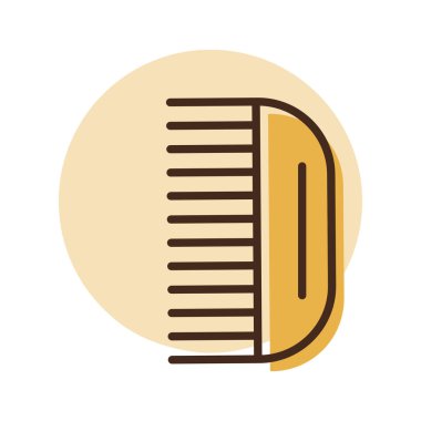 Saç fırçası bebek vektörü izole edilmiş ikon. Çocuklar ve yeni doğmuş bebekler için grafik sembolü Web sitesi ve uygulama tasarımı, logo, uygulama, UI