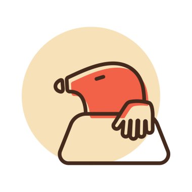 Bahçe işleri için köstebek simgesi. Tarım işareti. Web sitenizin tasarımı için grafik sembolü, logo, uygulama, UI. Vektör illüstrasyonu, EPS10.