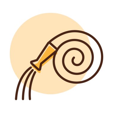 Bahçe hortumu, su borusu ikonu. Tarım, bahçe ve bitkiler için grafik sembolü Web sitesi ve uygulama tasarımı, logo, uygulama, UI