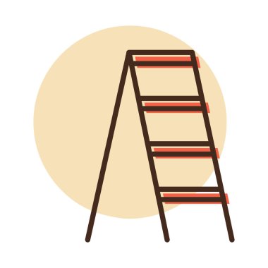 Bahçe merdivenleri, merdiven vektör ikonu. Tarım, bahçe ve bitkiler için grafik sembolü Web sitesi ve uygulama tasarımı, logo, uygulama, UI