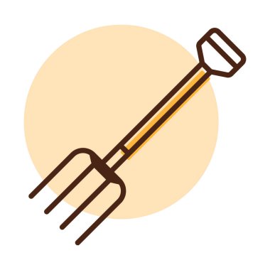 Bahçe yabası izole vektör ikonu. Tarım, bahçe ve bitkiler için grafik sembolü Web sitesi ve uygulama tasarımı, logo, uygulama, UI