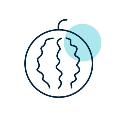 Karpuz ikonu. Tarım işareti. Web sitenizin tasarımı için grafik sembolü, logo, uygulama, UI. Vektör illüstrasyonu, EPS10.