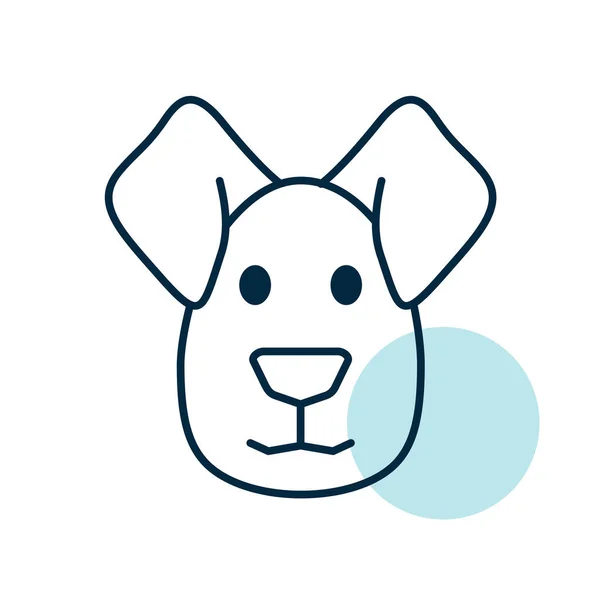 Hund Isoliert Ikone Illustration Des Nutztiervektors Landwirtschaftszeichen Grafik Symbol Für — Stockvektor