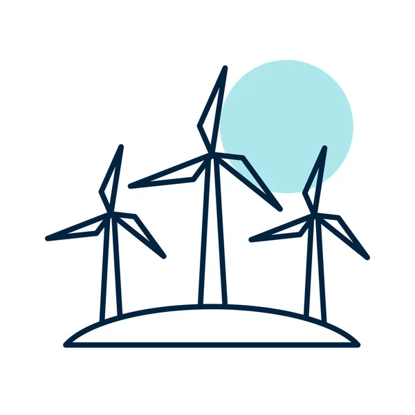 Ikona Wiatraka Znak Rolnictwa Symbol Graficzny Dla Projektu Strony Internetowej — Wektor stockowy