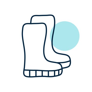 Lastik bot vektör simgesi. Tarım, bahçe ve bitkiler için grafik sembolü Web sitesi ve uygulama tasarımı, logo, uygulama, UI