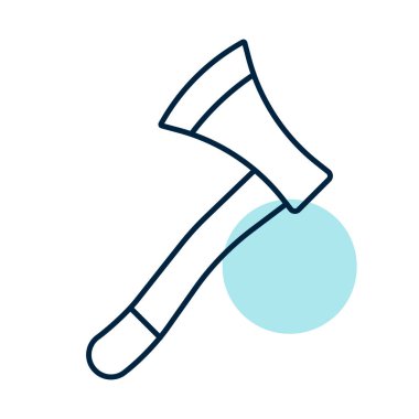 Bahçe baltası vektör simgesi. Tarım, bahçe ve bitkiler için grafik sembolü Web sitesi ve uygulama tasarımı, logo, uygulama, UI