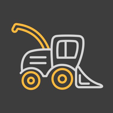 Hasat düz simgesini birleştirin. Tarım işareti. Web sitenizin tasarımı için grafik sembolü, logo, uygulama, UI. Vektör illüstrasyonu, EPS10.